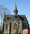 Former graveyard chapel, eaves side