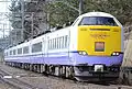 An Aomori-based 485-3000 series refurbished train on a Hakucho service in March 2016