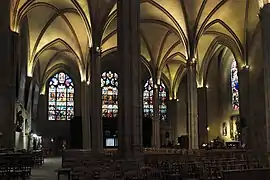 The interior of the church