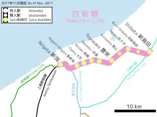 Hayadōri Station is located in JR Hakushin Line