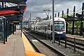 Light rail train at SODO station