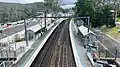 Southbound view from footbridge