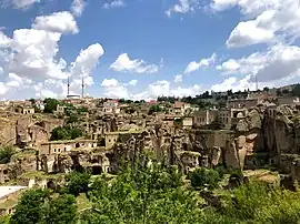 Panoramic view towards Güzelyurt Monastery Valley and Church Mosque.