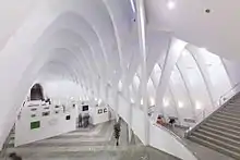 Indoor of Llonja de Sant Jordi, (Alcoy). Obra de Santiago Calatrava.