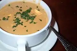 Bisque is a smooth and creamy French potage.