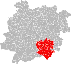 Location of Agen within the department