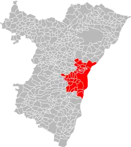 Location of the metropolis,
in the Bas-Rhin department.