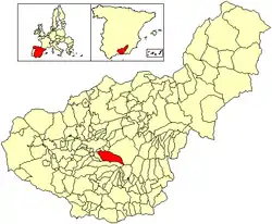 Location of Monachil