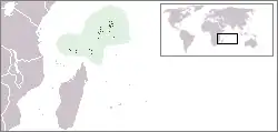 Location of Seychelles