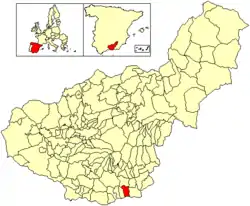 Location of Sorvilán