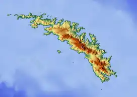 Map showing the location of Neumayer Glacier