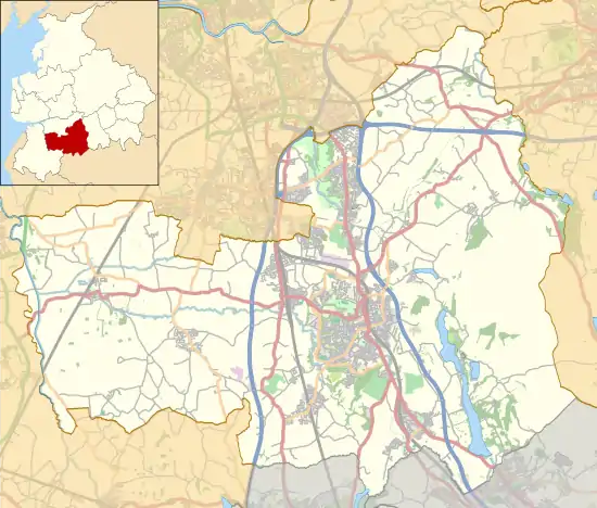 Hoghton is located in the Borough of Chorley