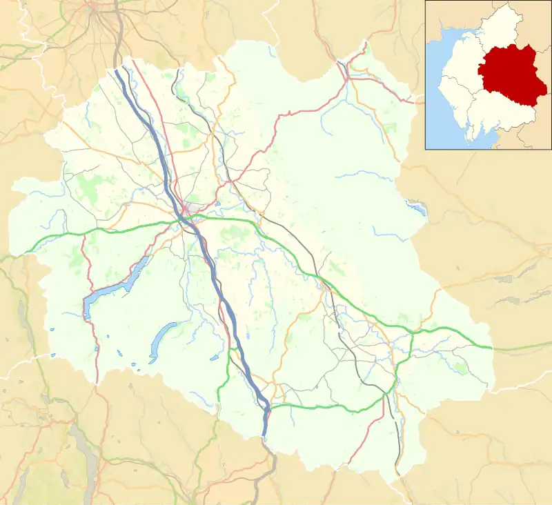 Great Salkeld is located in the former Eden District