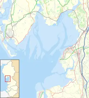 Pilling is located in Morecambe Bay