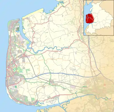 Stalmine-with-Staynall is located in the Fylde