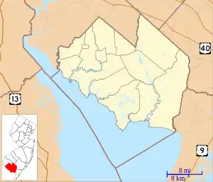 Dividing Creek is located in Cumberland County, New Jersey