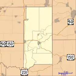 Yenne is located in Martin County, Indiana