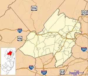 Map showing the location of Troy Meadows