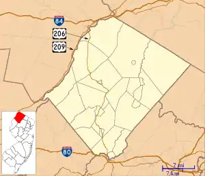 Walpack Township is located in Sussex County, New Jersey