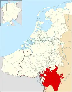 The County of Luxembourg in 1350