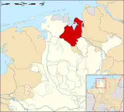 Map of the County of Oldenburg in the Lower Rhenish–Westphalian Circle