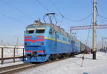 Image 12ChS8Photograph: George ChernilevskyThe ChS8 is an electric mainline passenger locomotive used in Russia and Ukraine. Built between 1983 and 1989, it was developed for pulling long passenger trains (28–32 carriages) at speeds of 100 kilometres per hour (60 mph) or faster. Since 2010 Russia has switched to more energy-efficient designs, such as the EP10 and EP20.More selected pictures