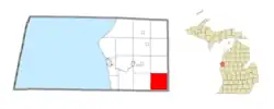 Location within Mason County