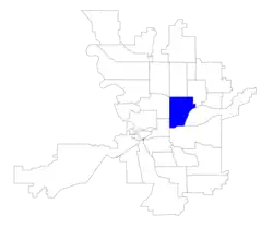 Location within the city of Spokane