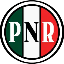 Image 47Logo of the Partido Nacional Revolucionario, with the colors of the Mexican flag (from History of Mexico)