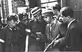 Polish soldiers reading a German leaflet during the Warsaw Uprising