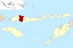 Location within East Nusa Tenggara