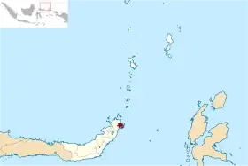 Location within North Sulawesi