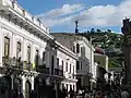 View from the Iglesia de la Compañía, in García Moreno Street.