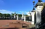 Buckingham Palace forecourt gates