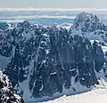 London Tower (center) and Peak 7979 (upper right)