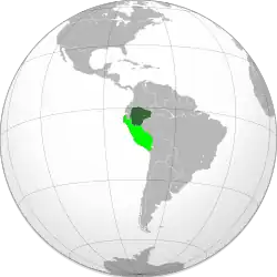 Loreto within Peru in 1921