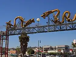 Chinatown Gateway Monument, marking the entrance to Los Angeles' Chinatown