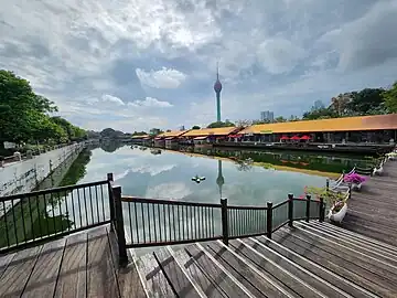 Lotus Tower from Pettah Floating Market in 2023