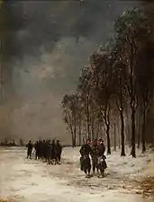 French soldiers during the winter of 1870, n.d., private collection