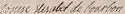 Louise Élisabeth de Bourbon's signature