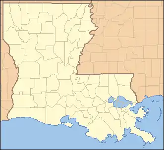 Political map of Louisiana