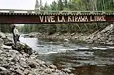 "Long live the free Kipawa"; concerns about inadequate reserve flow are raised during refurbishment of the Laniel Dam