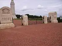 The entrance to Notre Dame de Lorette cemetery