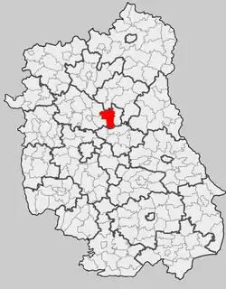 Location within the county and voivodeship