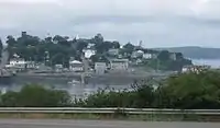 Center of Lubec as seen from Campobello Island