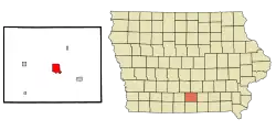 Location of Chariton, Iowa