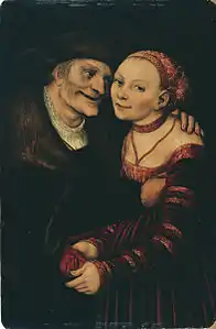 Lucas Cranach the Elder – The Ill-Matched Couple