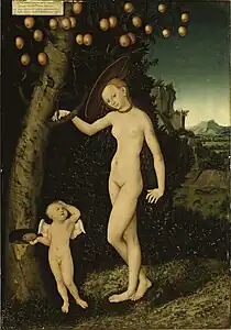 Lucas Cranach d.Ä. – Venus mit Amor als Honigdieb (Venus with Cupid as honey thieves), Schloss Güstrow, 1527