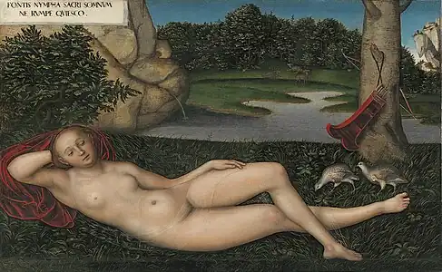 The Nymph of the Fountain, Lucas Cranach the Elder