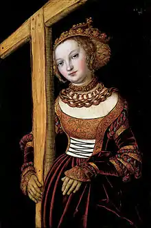 Lucas Cranach the ElderSaint Helena with the Cross (1525)